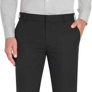 NWT Van Heusen Mens Slim Fit Stretch Flat Front Traveler Pant